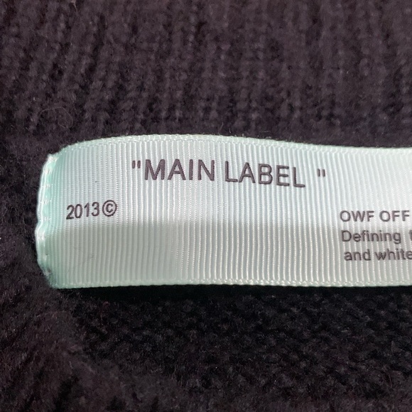 Men's OFF-WHITE Mohair Arrows, Virgil Abloh 2013 Sweater - Picture 5 of 16